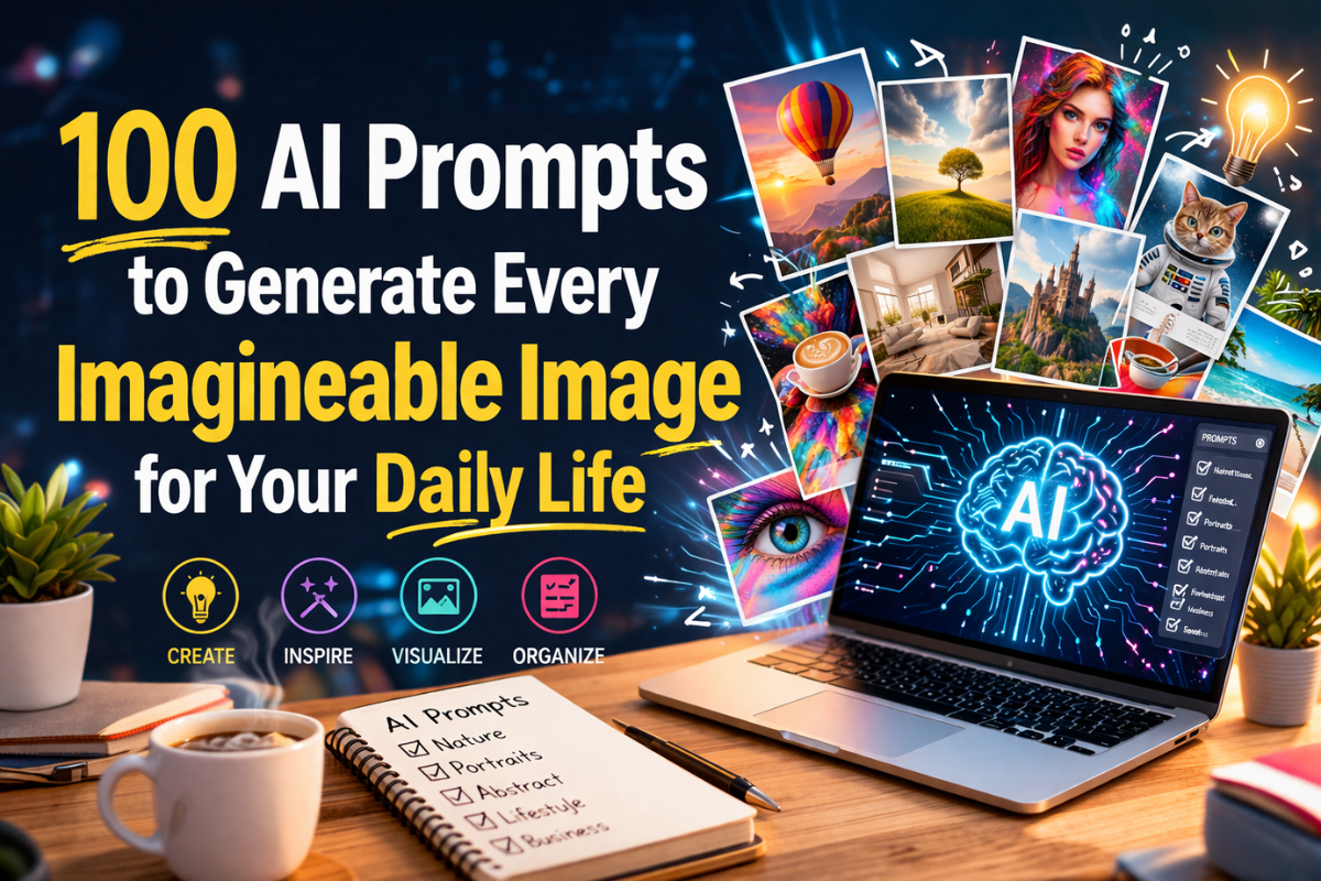 100 AI Prompts to Generate Every Imaginable Image for Your Daily Life